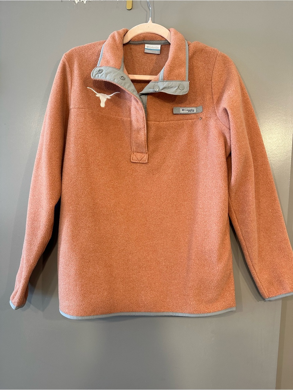 Columbia Texas Longhorns Quarter Zip Fleece L